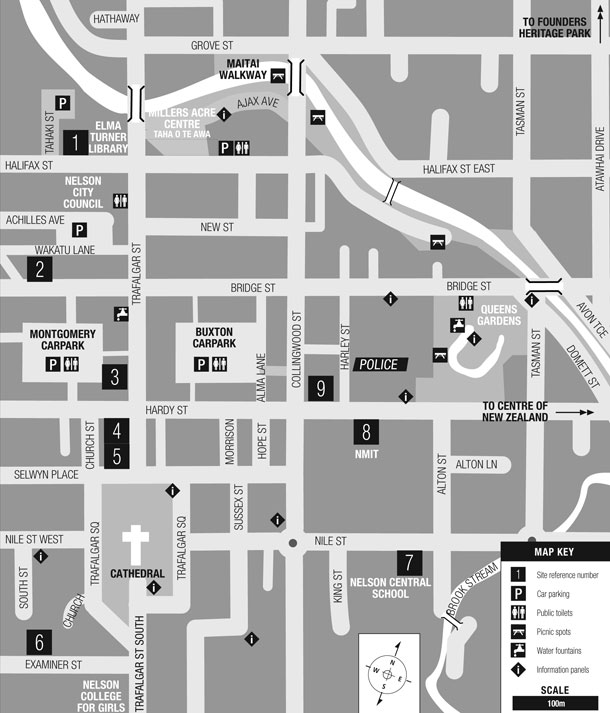 Literary Trail map - Nelson City Council