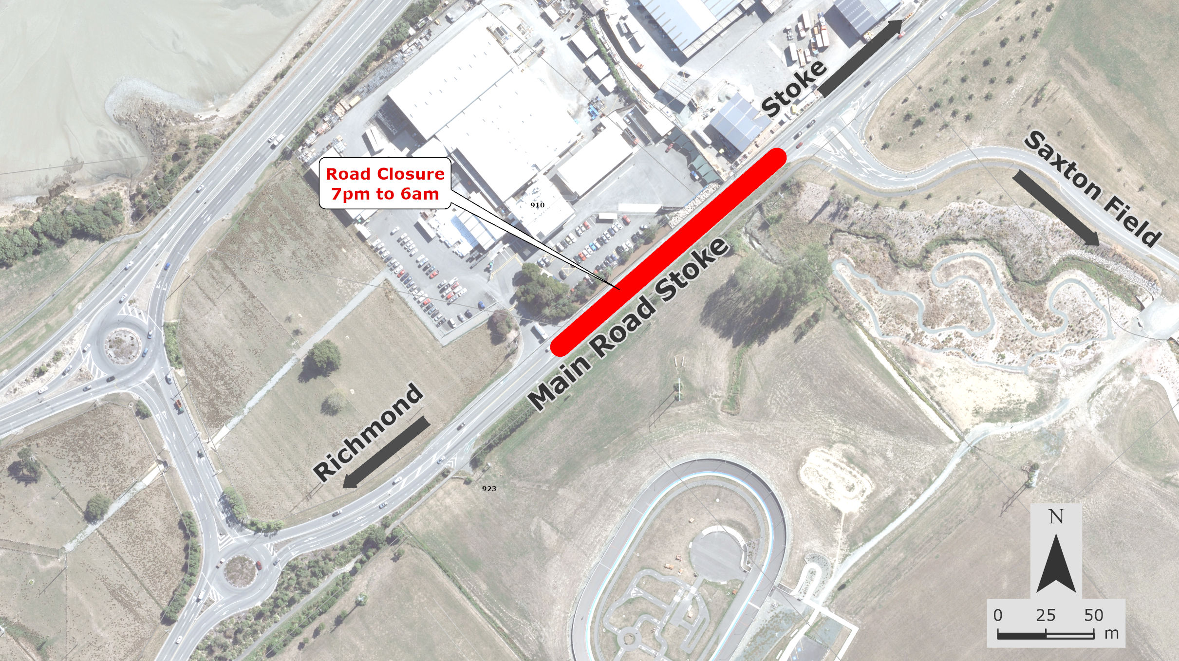 Temporary Road Closure - Main Road Stoke - Nelson City Council