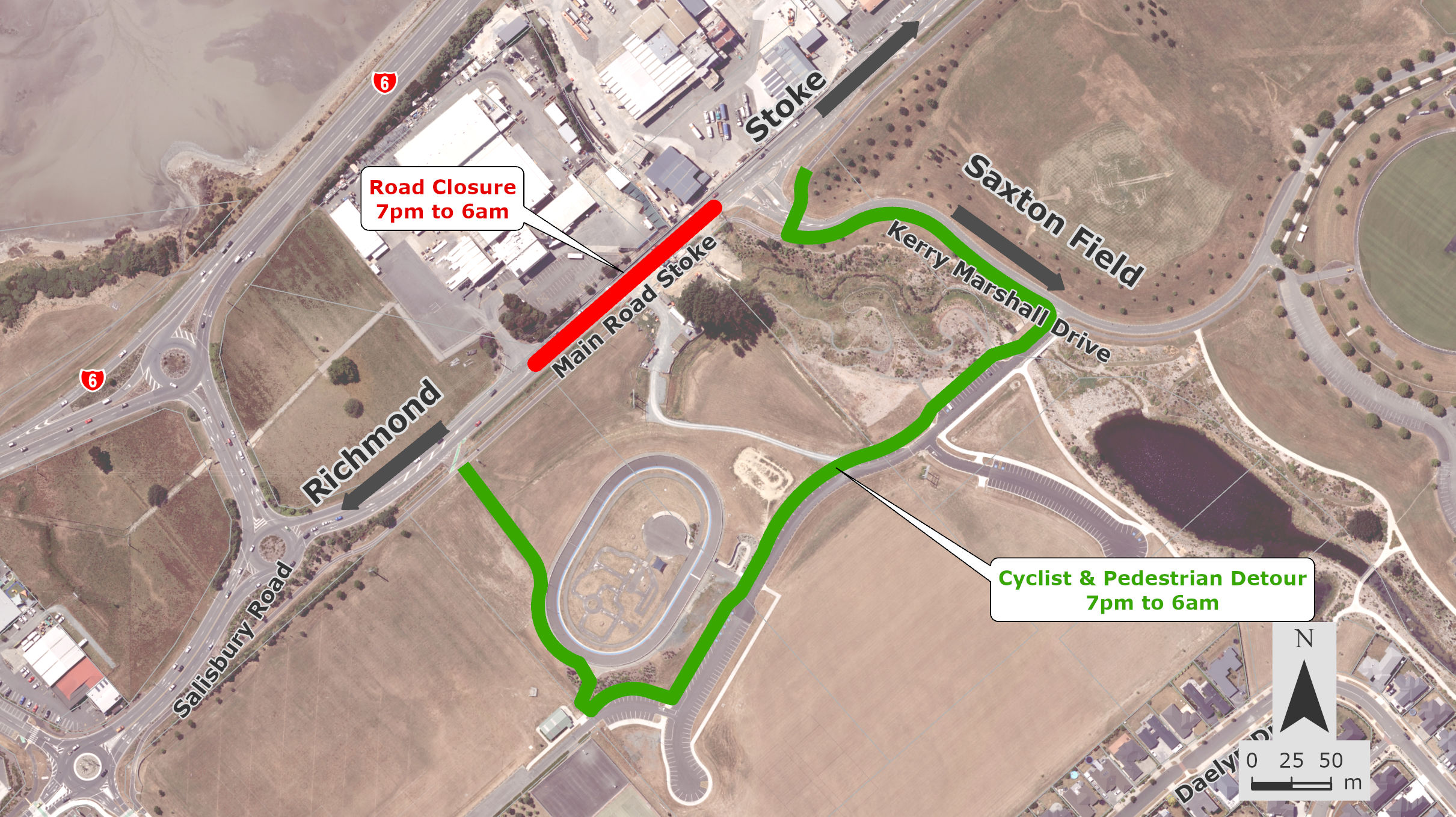 GIS 2022 Main Road Stoke Road Closure and Detour Notice of Temporary Works 09May2022